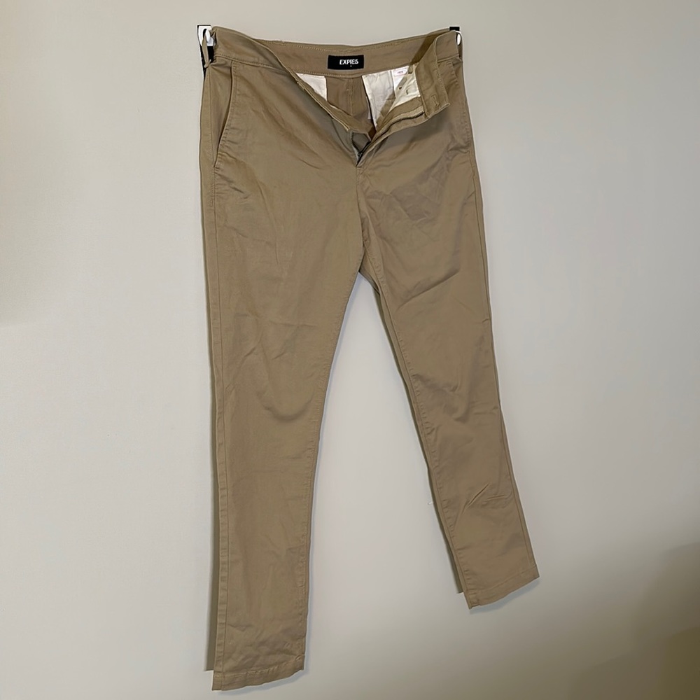 Express Athletic Khaki
